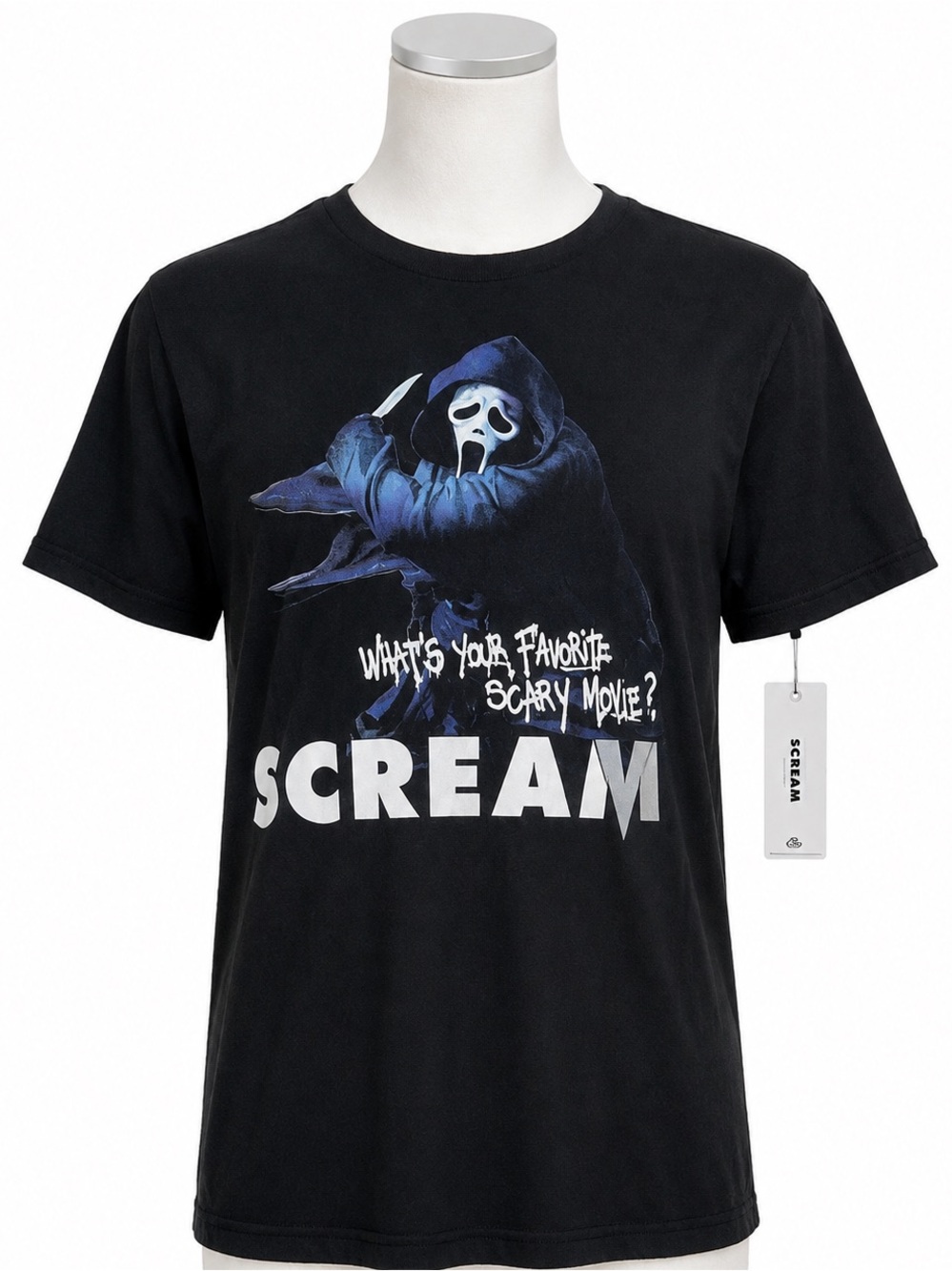 Scream Graphic Black Short Sleeve Tee